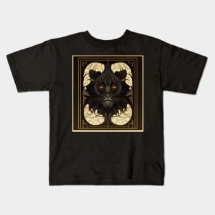 Art Nouveau Sable Lion Kids T-Shirt